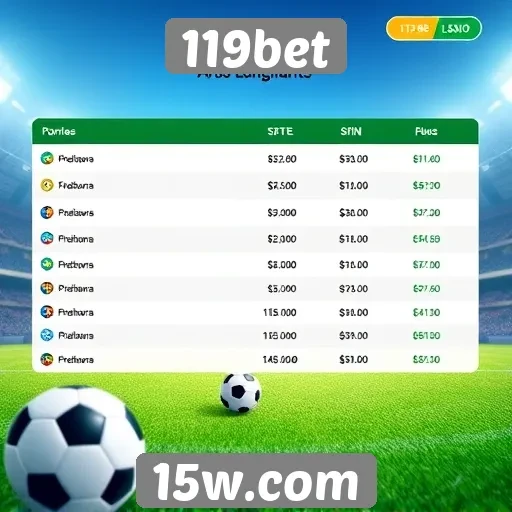 Tendências de apostas no 119bet