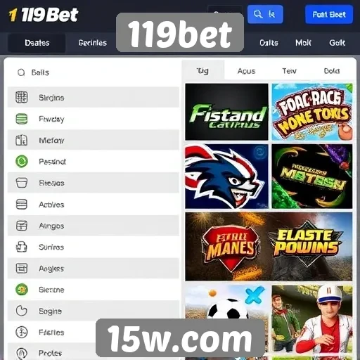 Principais jogos disponíveis no 119bet